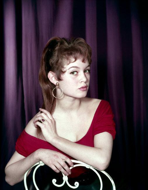 france. paris. 1951. portrait of brigitte bardot (age 17) in her paris flat.